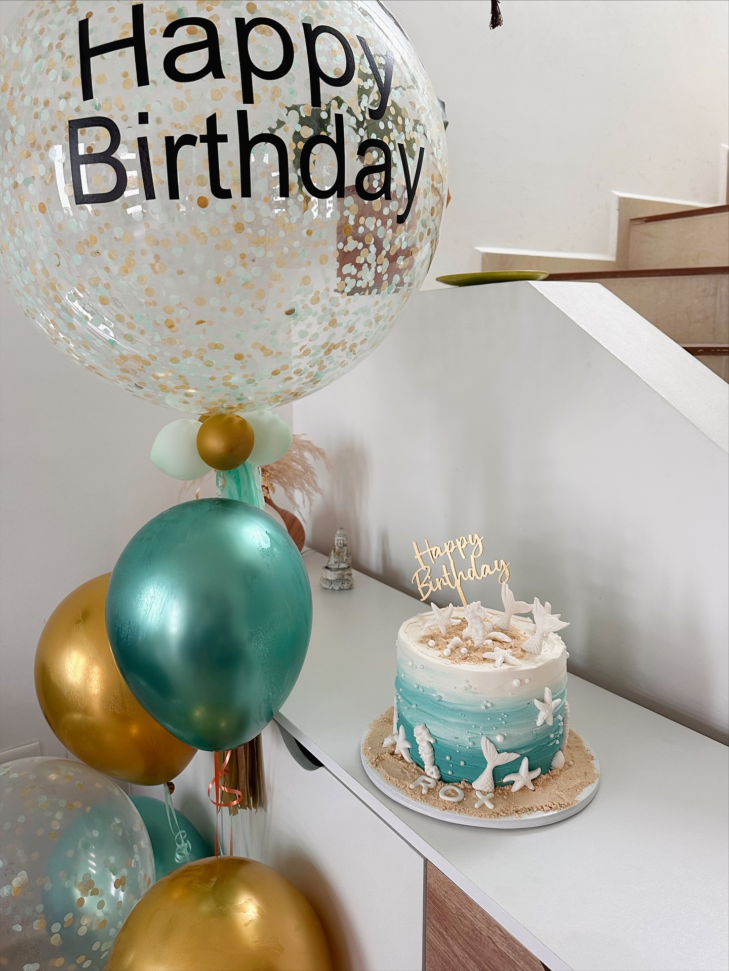 Pastel temático mar